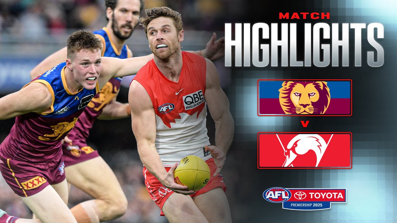 Brisbane Lions v Sydney Swans Highlights | Round 22, 2025 | AFL