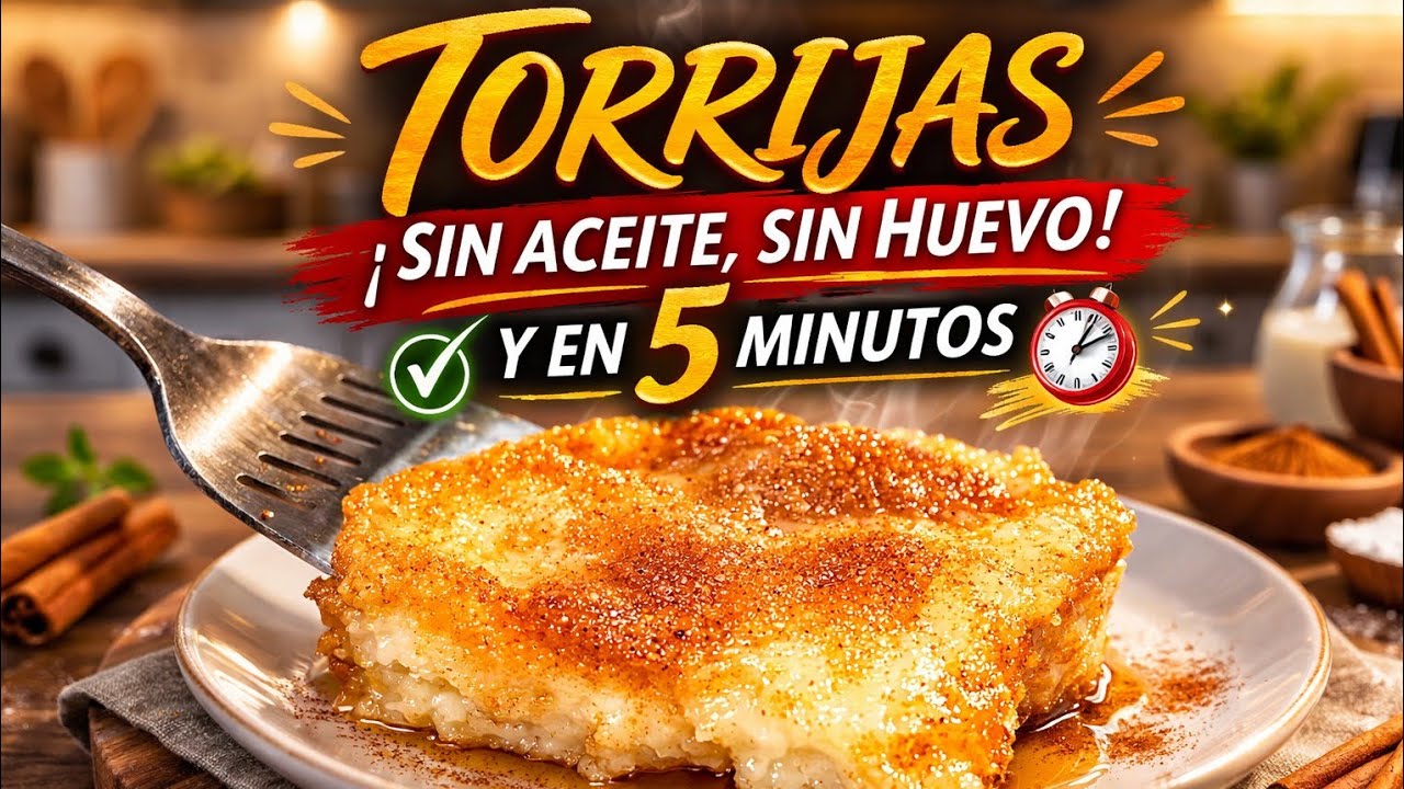 ‼️TORRIJAS CREMOSAS EN 5 MINUTOS‼️SIN HUEVO SIN, ACEITE, SIN FREÍR y SÚPER JUGOSAS🟢en Microondas🔥