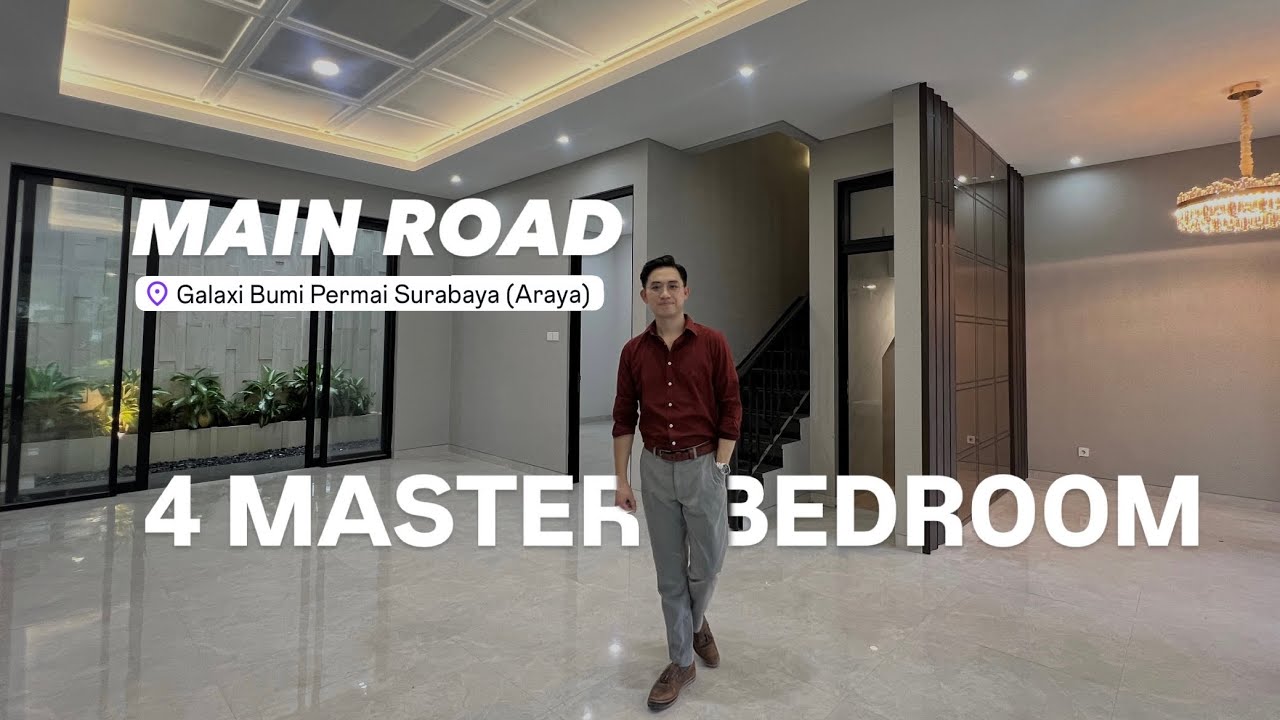 POSISI JALAN KEMBAR - Rumah baru Galaxi Bumi Permai Araya Surabaya | PREMIUM SPEC dekat MERR