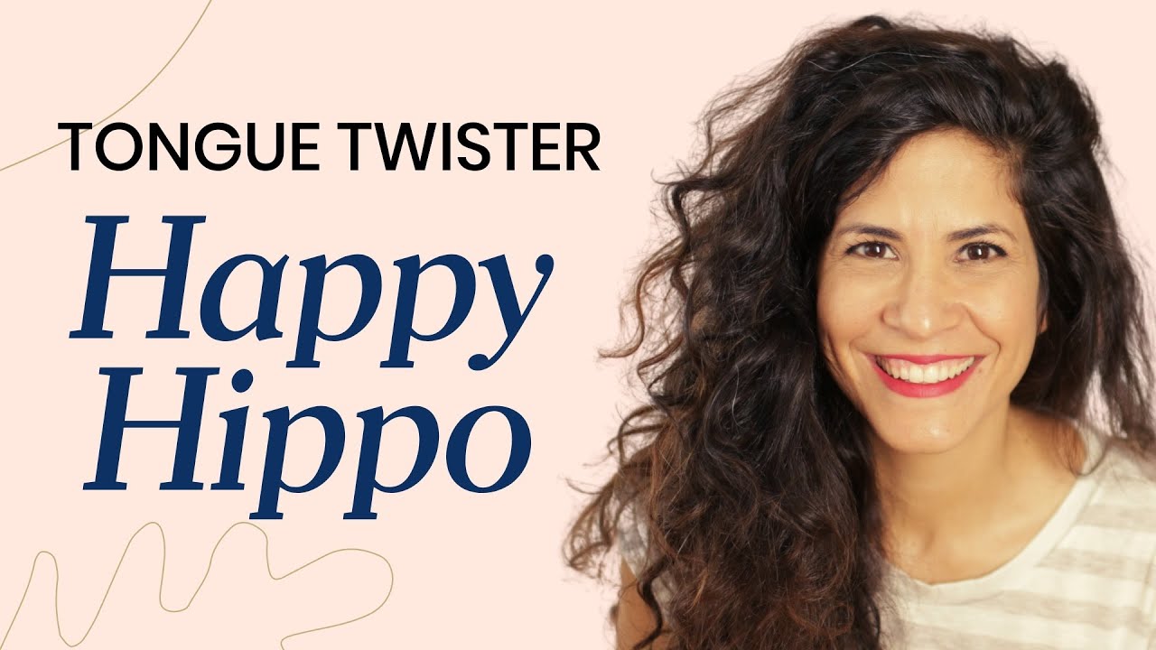 English Tongue Twister Practice: Happy Hippo