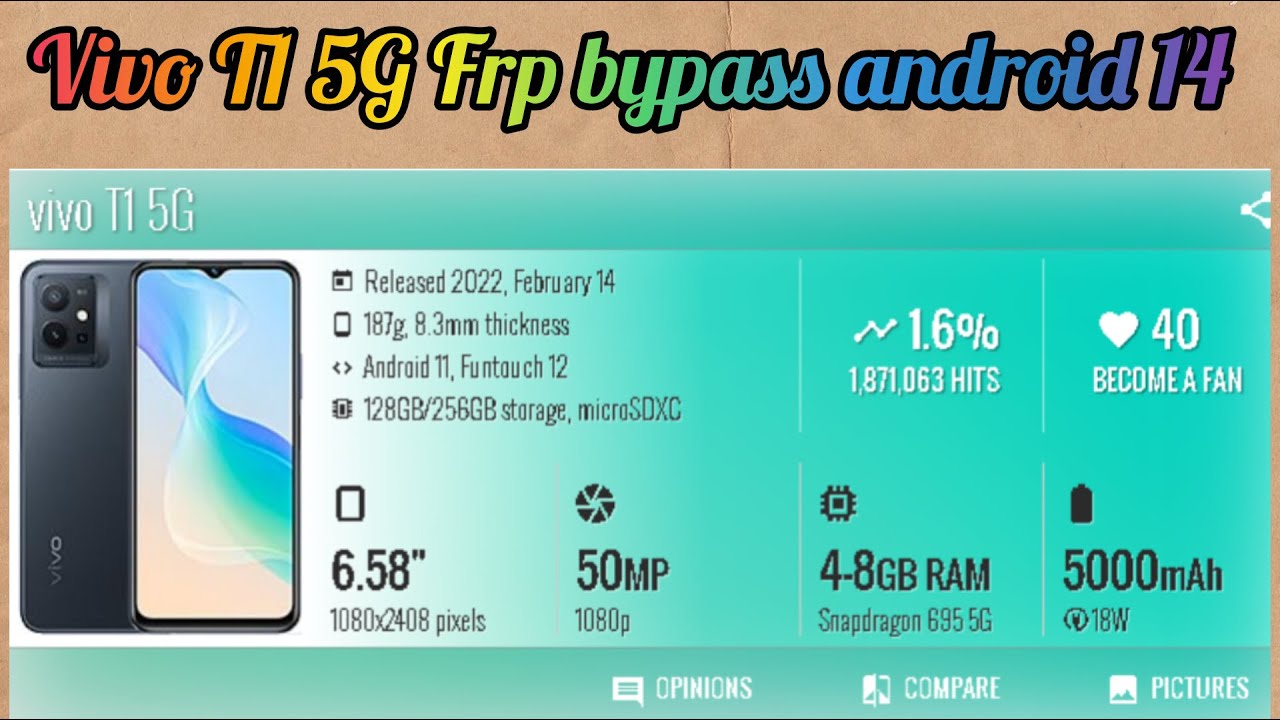 vivo t1 5g frp bypass android 14 100% working