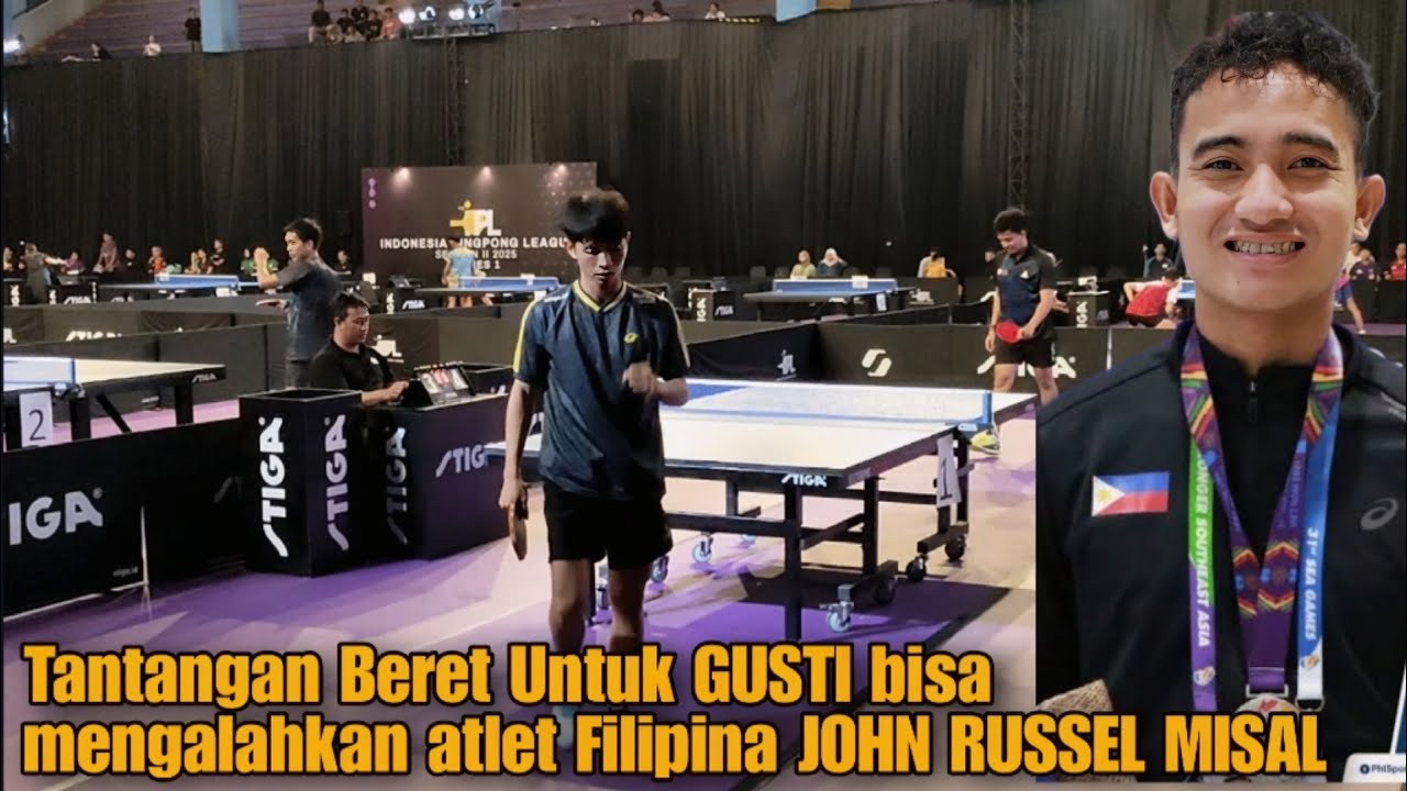 GUSTI ONIC SPORT VS JOHN RUSSEL MISAL ZAHKWAN (FILIPINA) INDONESIA PINGPONG LEAGUE SESION II