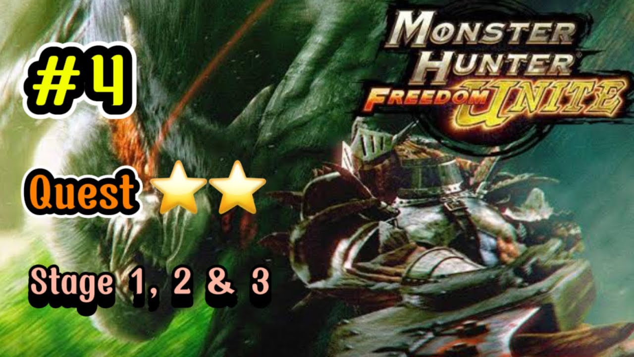 MHFU - (PPSSPP) Gathering Quest Deliver The Paw Pass Ticket ( Snow Mountain, Jungle, & Desert Zone )