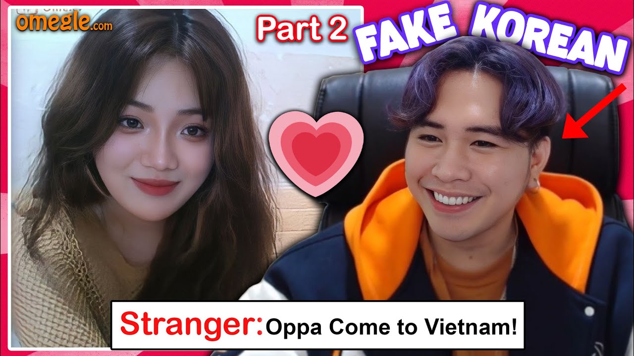 OMEGLE IS JUST TOO EASY FOR KOREAN GUYS! (Fake Korean Part 2) In Love with a Vietnamese Girl!!!!