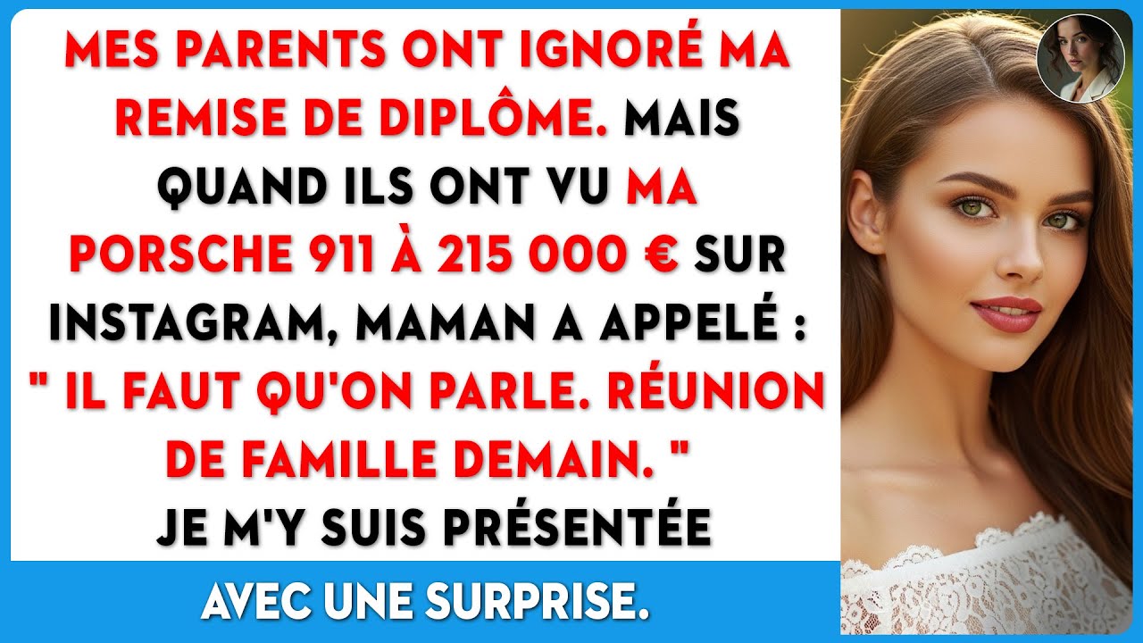 Mes parents ont ignoré mon diplôme, mais ma Porsche à 230k€ leur a rappelé mon existence.