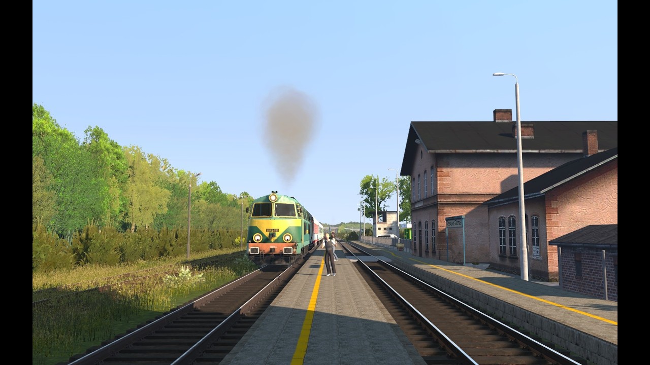 TD2. SU45 z pospiesznym na odc. Witkograd - Wierzbin