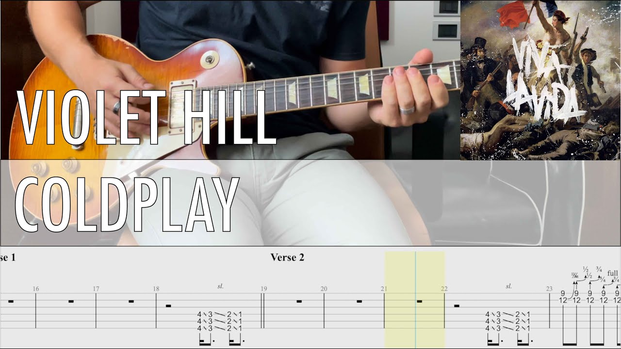 Violet Hill Coldplay Cover • Guitar Tab • Tutorial • Lesson