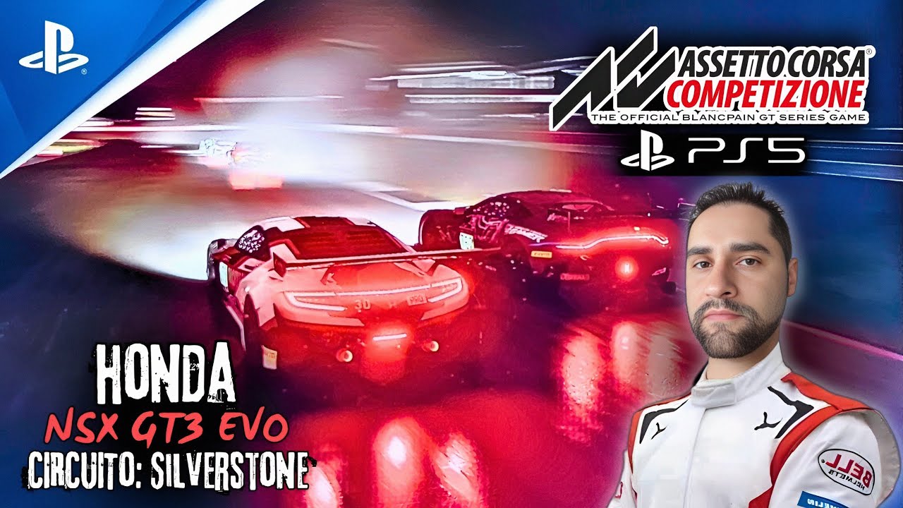 É INSANO! Silverstone à NOITE E CHUVA! 🌙⛈️ HONDA NSX GT3 | ASSETTO CORSA COMPETIZIONE PS5 GAMEPLAY