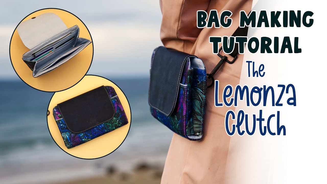 Lemonza Clutch Wallet Sewing Tutorial - Bag Making with Country Cow Designs