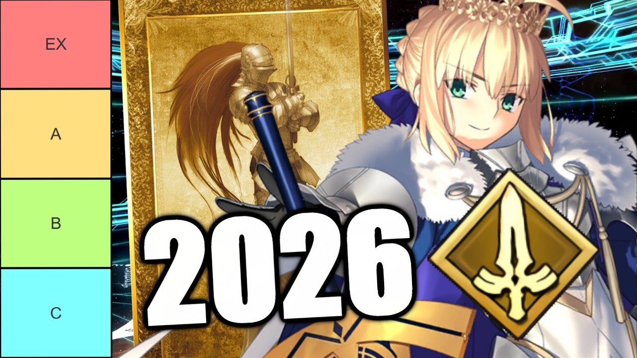 Fate/Grand Order &ndash; Saber Tier List 2026