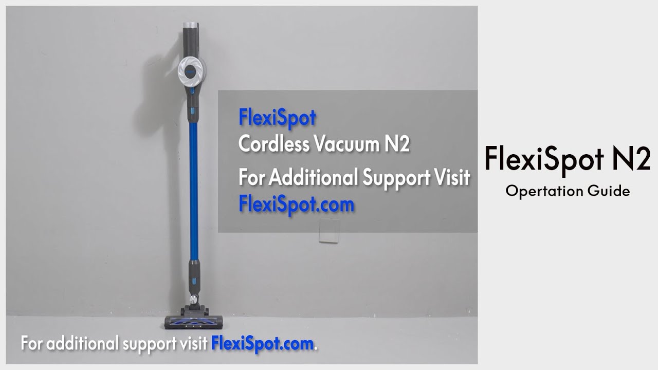 Tutorial - How to charge your FlexiSpot Cordless Vacuum N2