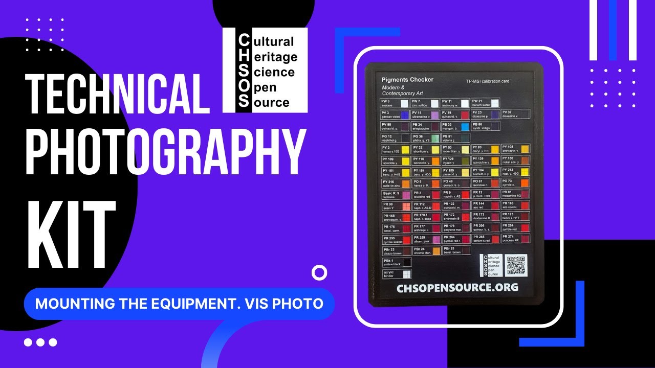 Technical Photography Kit. Mounting the equipment. VIS photo