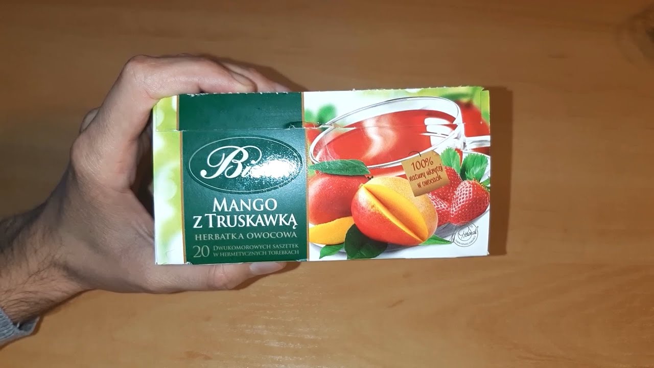 Mango z truskawką Biofix - herbata owocowa, smak, ocena, test, zapach, aromat, cena