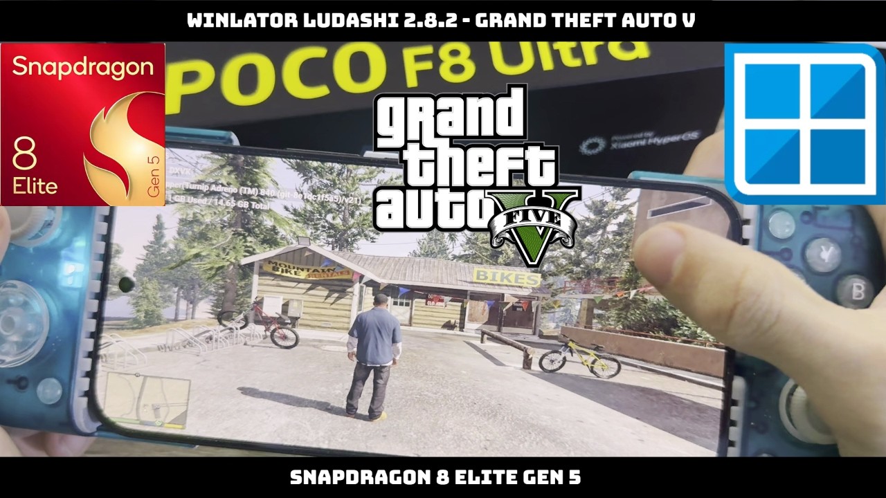 Grand Theft Auto V Gameplay Test - Snapdragon 8 Elite Gen 5 F8 Ultra
