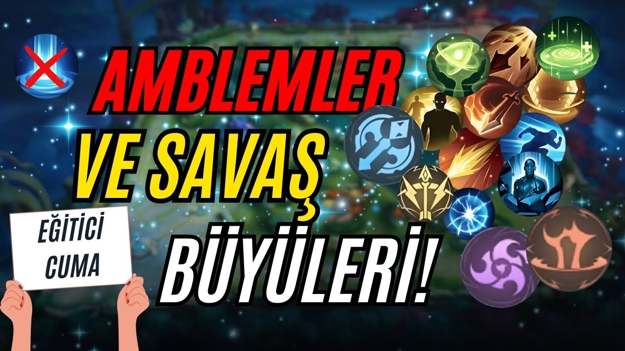 MOBİLE LEGENDS ÖĞRETİCİ! AMBLEM VE SAVAŞ BÜYÜLERİ EĞİTİM VİDEOSU - MOBİLE LEGENDS