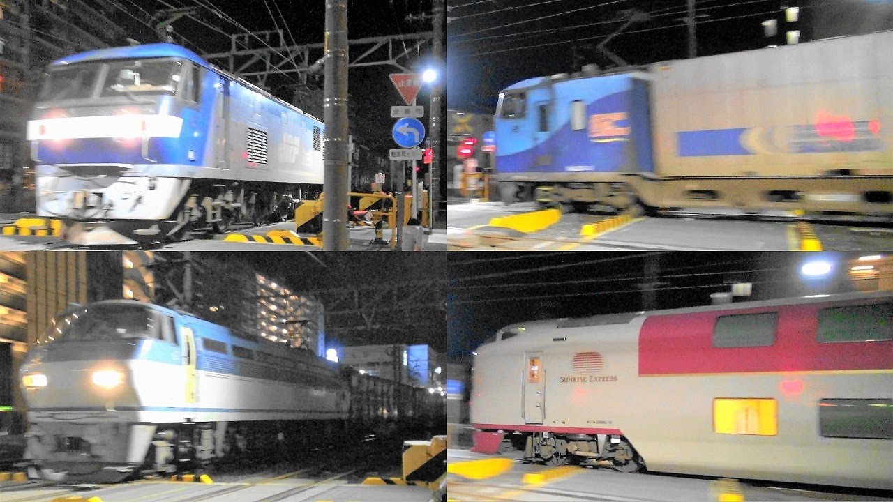 2019,10,17 貨物列車いろいろいっぱい25本 大迫力モーター音と高速ジョイント音‼珍しい編成‼ 藤枝駅を爆走する深夜超特急の高速貨物列車たち