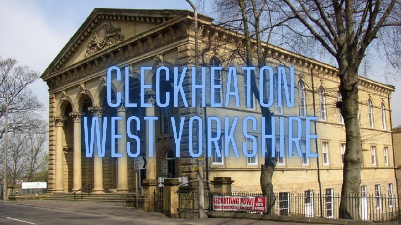 Driving Around Cleckheaton Kirklees West Yorkshire United Kingdom
