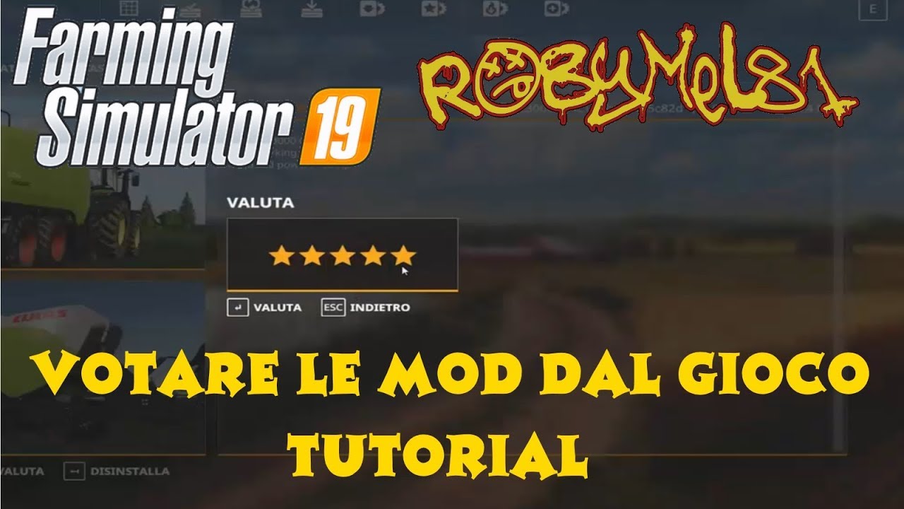 Farming Simulator 2019 - TUTORIAL PC/PS4/XBOX  - Come votare le Mod direttamente dal gioco