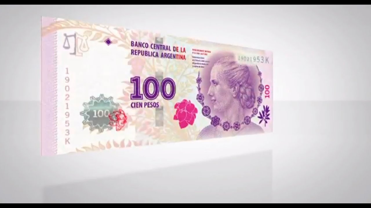 Presentación nuevo billete 100 pesos con la imagen de Eva Duarte de Perón. Institucional