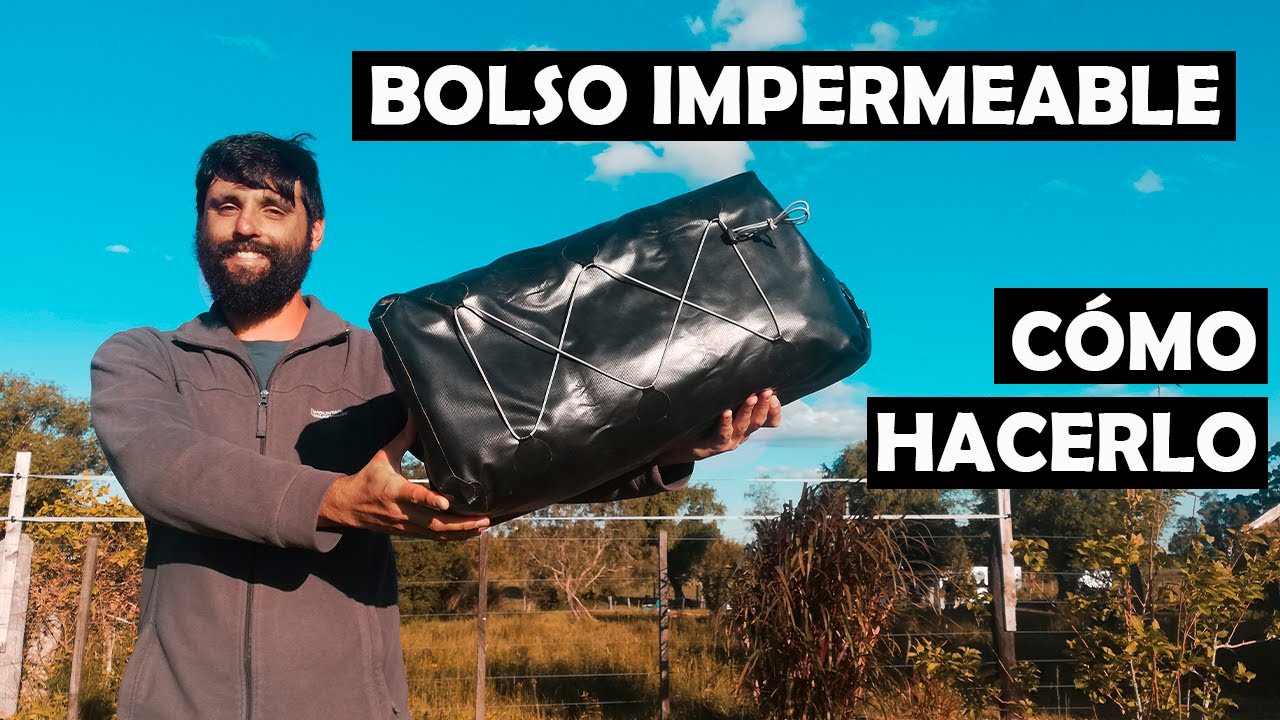 BOLSOS IMPERMEABLE para BICICLETA🚲 ¿Cómo hacerlos?🔆 | Tambien para Moto 🏍 e incluso canotaje ⛵