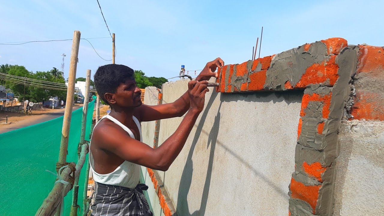 Elevation wall-building front elevation wall plastering in do creative brick design installation