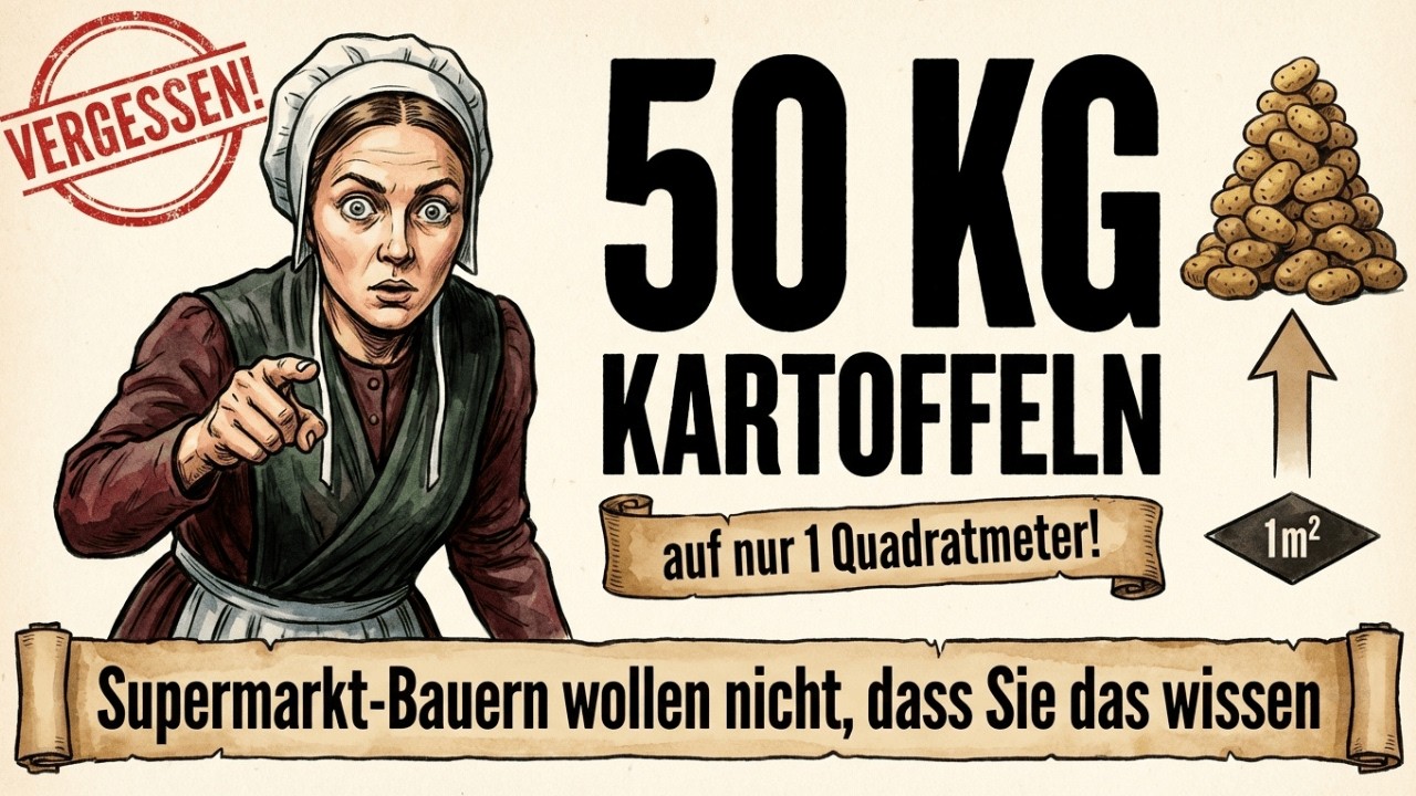 Die Amish-Methode: 50 kg Kartoffeln auf nur 4 Quadratfuß – So geht's wirklich