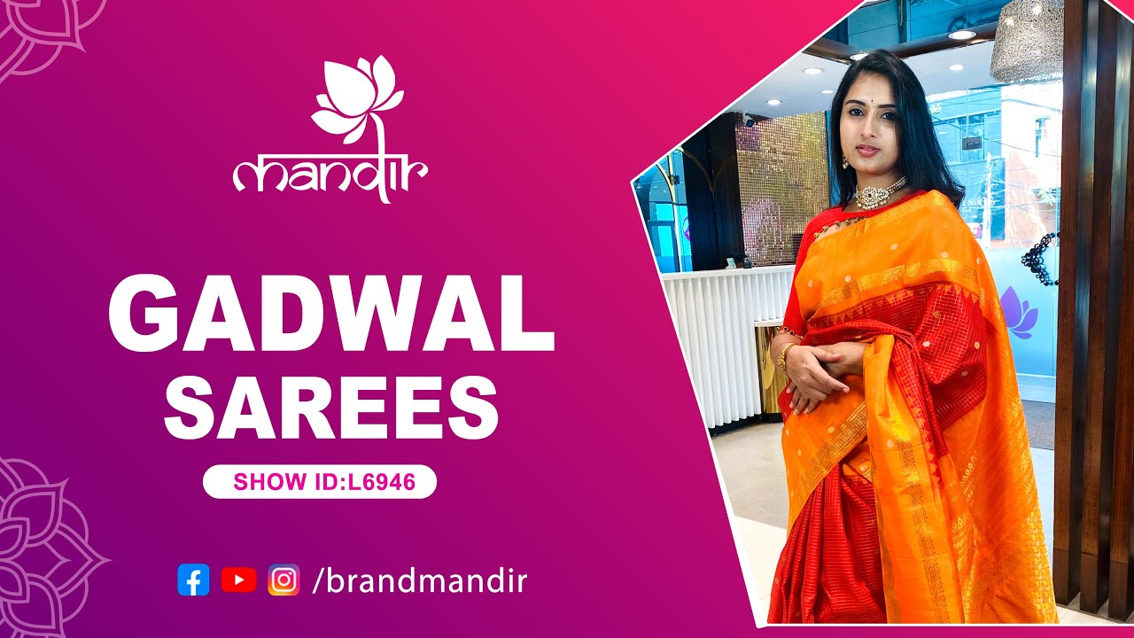 Gadwal Sarees Collection | WhatsApp Number 733 733 7000 | Brand Mandir Sarees LIVE