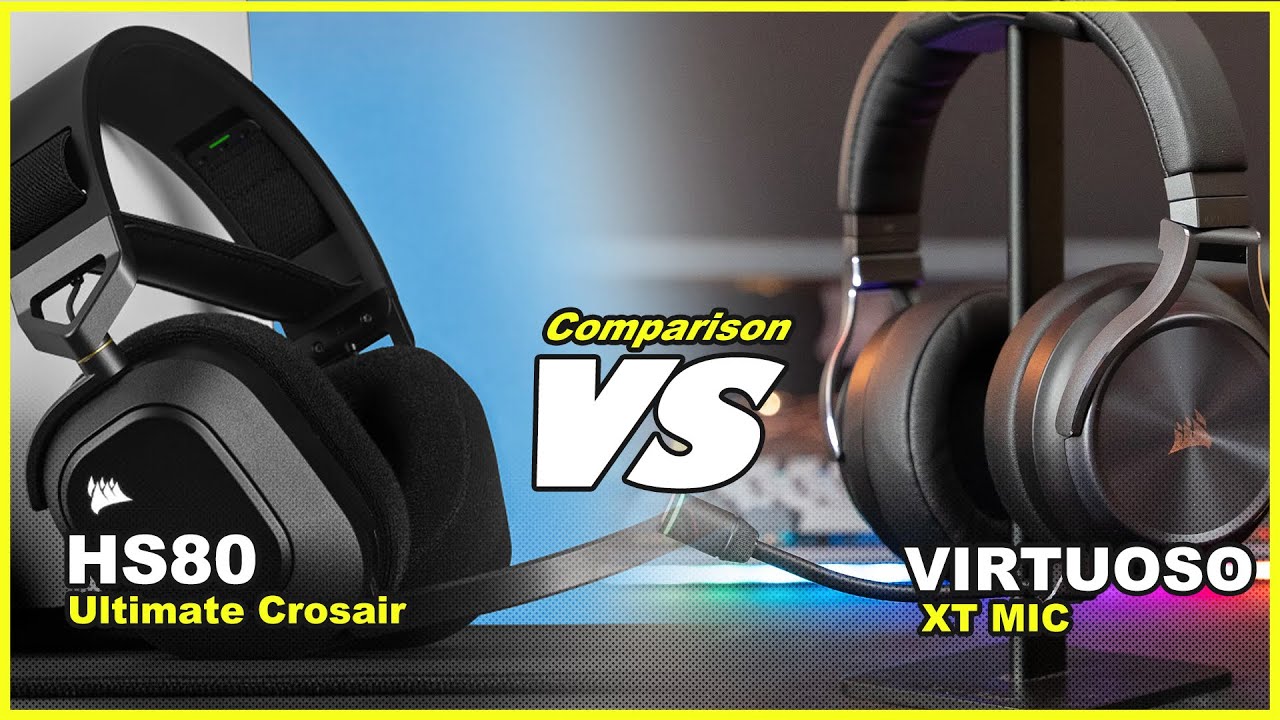 ULTIMATE Corsair HS80 vs Virtuoso XT MIC TEST COMPARISON