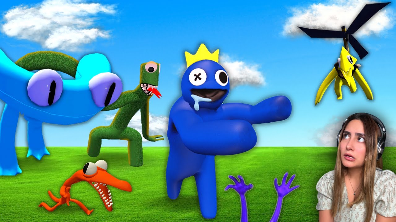 Los Rainbow Friends Me Quieren Comer en Roblox