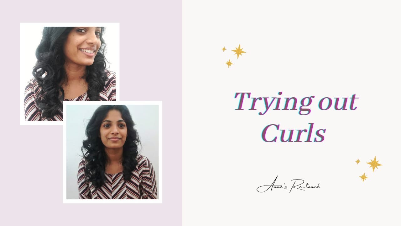Curling hair for the first time | Hair Transformation