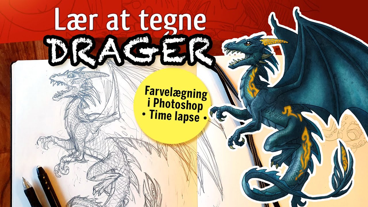 Lær at tegne DRAGER med Jan Kjær