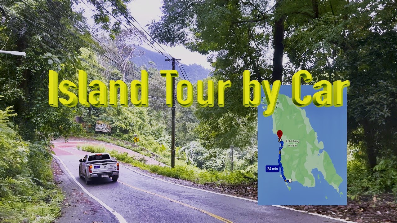 4k 🇹🇭 Thailand - Koh Chang | Island Tour by Car | Southwest Coast