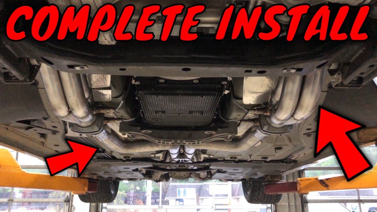DETAILED Installation of Corsa Dodge Charger Long Tube Headers & Connection Pipes.