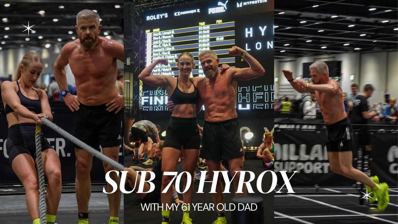 HYROX LONDON VLOG | SUB 70 FINISH | 61 YEAR OLD DAD | VPW