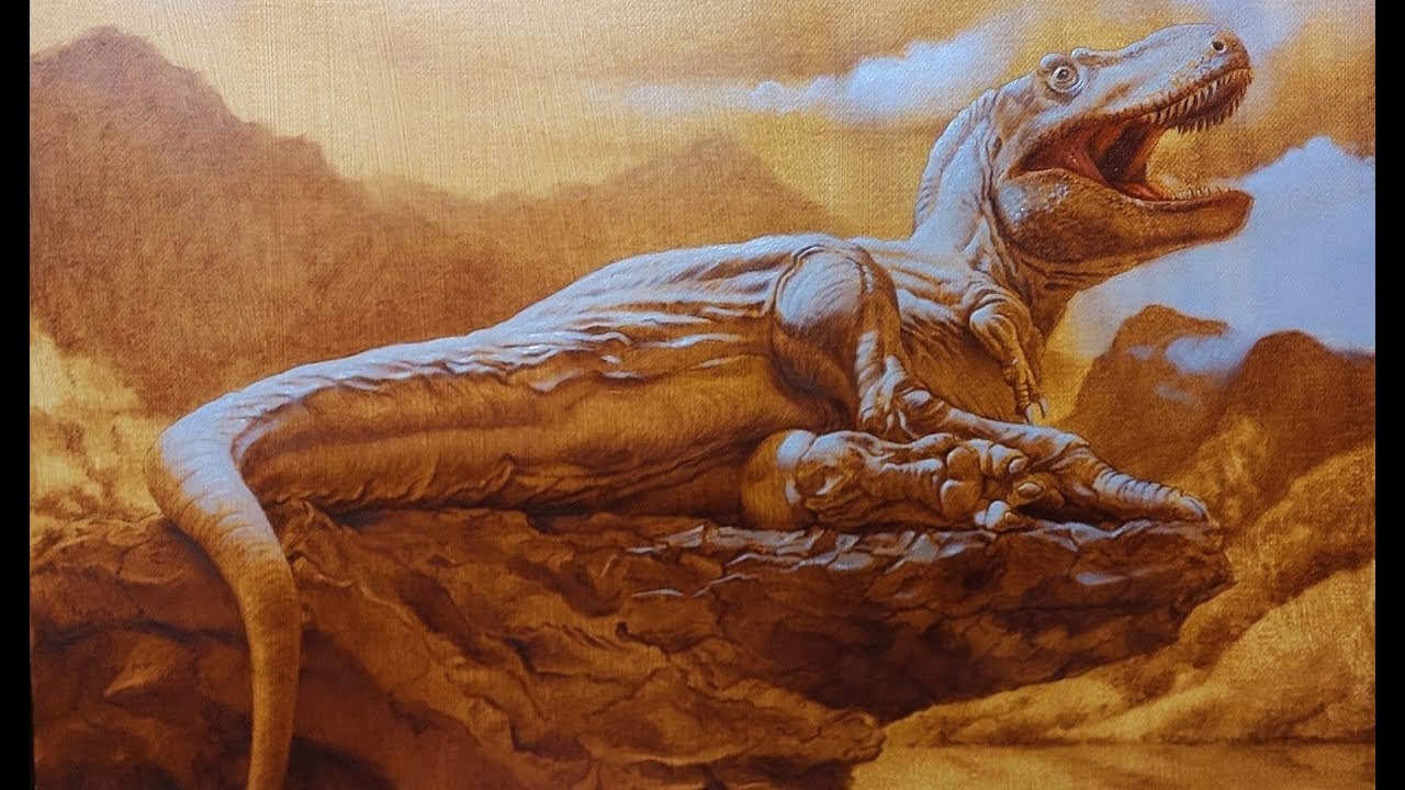 Zhuchengtyrannus  - Lekce Olejomalby 🎨 Proč Podmalba ?