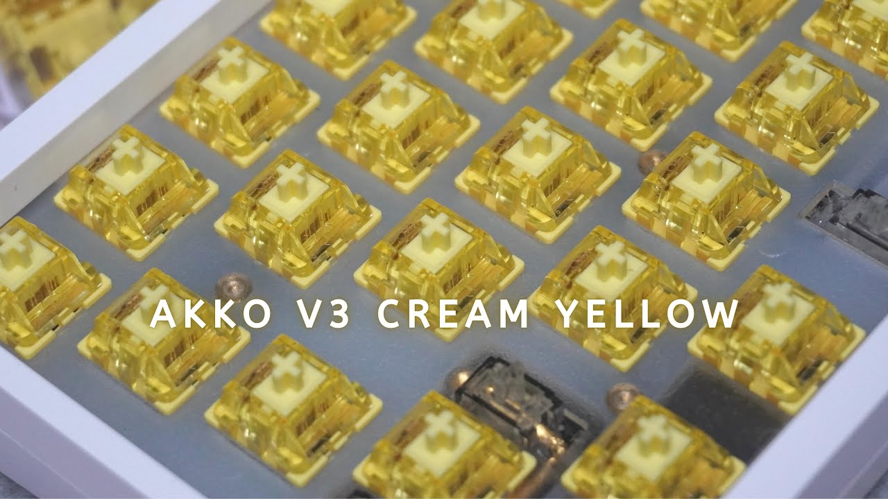 Akko V3 Cream Yellow | $0.19 creamy goodness