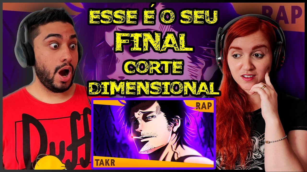 REACT | Rap do Yami (Black Clover) - CORTE DIMENSIONAL | Takeru [Prod. 808 Ander]