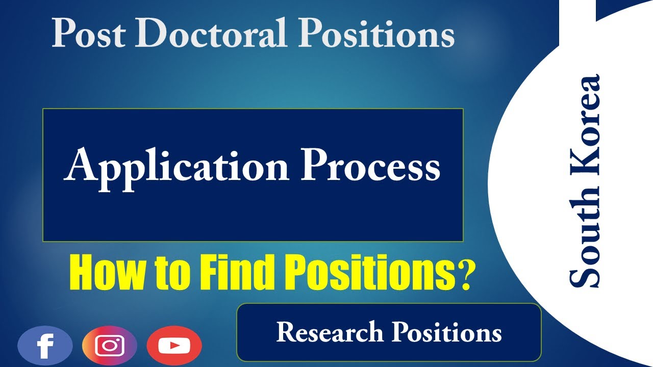Post Doctoral Positions | How to Find PostDoc In South Korea | Funding For Research Associates