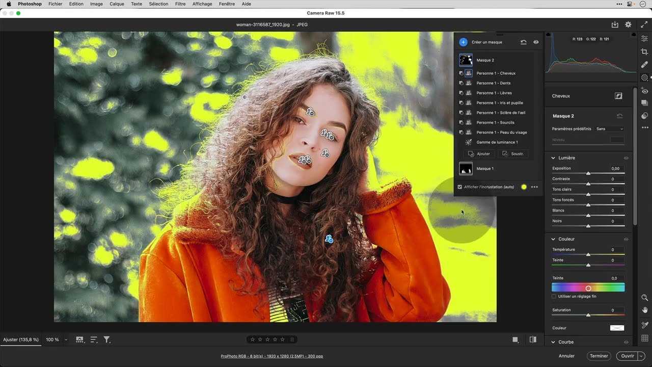 Masquages avancés avec Camera Raw