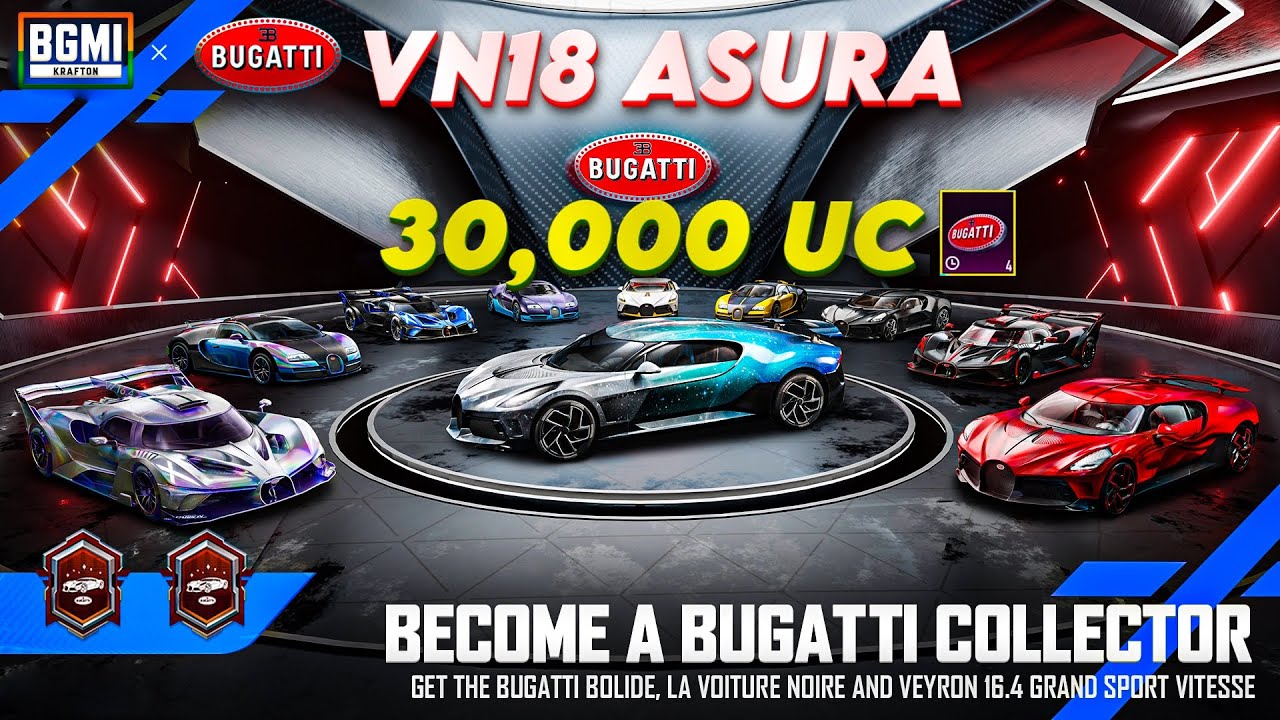 😱OMG!! I GOT 4 CARD IN 30,000 UC - BUGATTI BOLIDE HYPERCAR CRATE OPENING IN BGMI