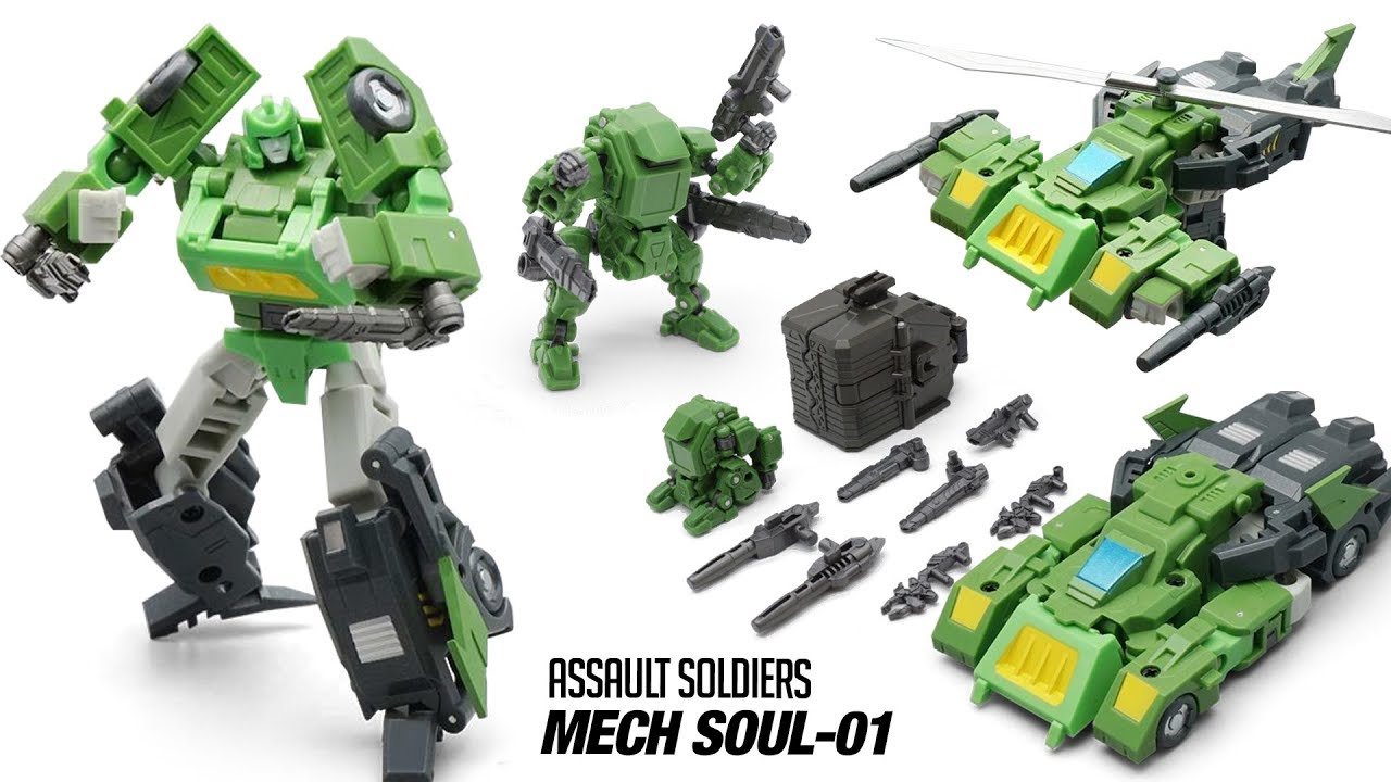 Transformers Mech Fans Toys Mech Soul MS-01 Assault Soldiers (Springer) 3 Combo Vehicle Robot Toys