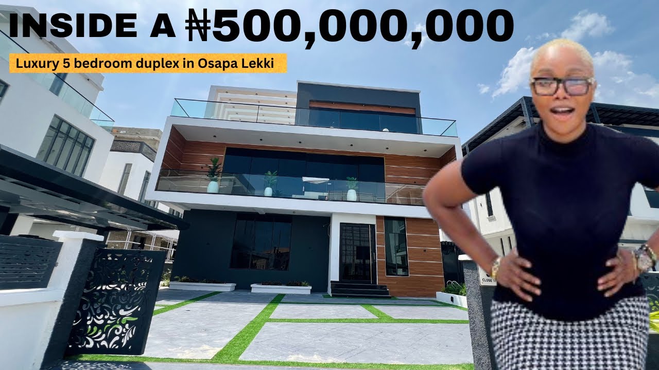 Inside a N500,000,000 luxury 5 bedroom duplex house in osapa lekki Lagos