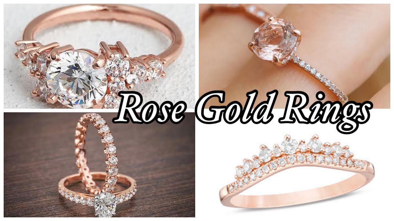 New Rose Gold Engagement Ring Designs | Rose Gold Ring | Rings for Engagement | Engagement Goldring