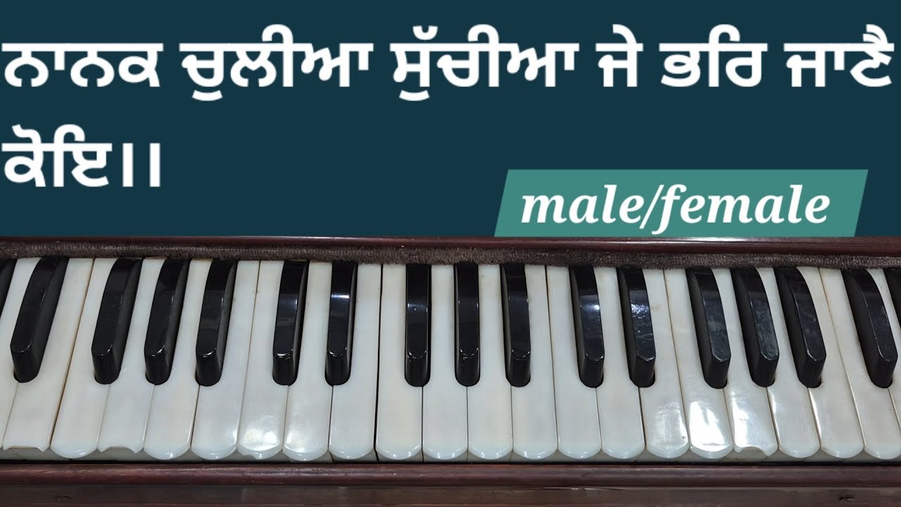 Nanak Chuliya Suchiya Je Bhar Jane Koye।। Shabad Kirtan Tutorial।।