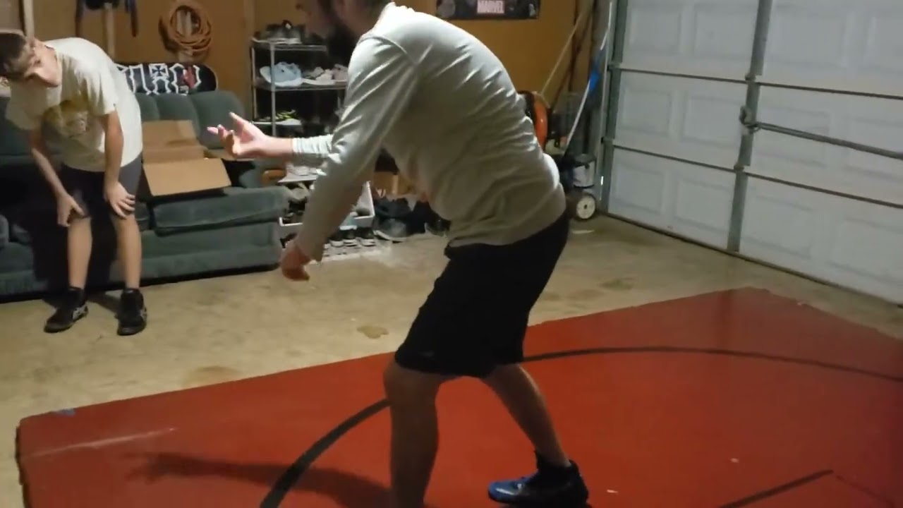 Jimmy wrestling practice on December 18, 2021. Part 1.