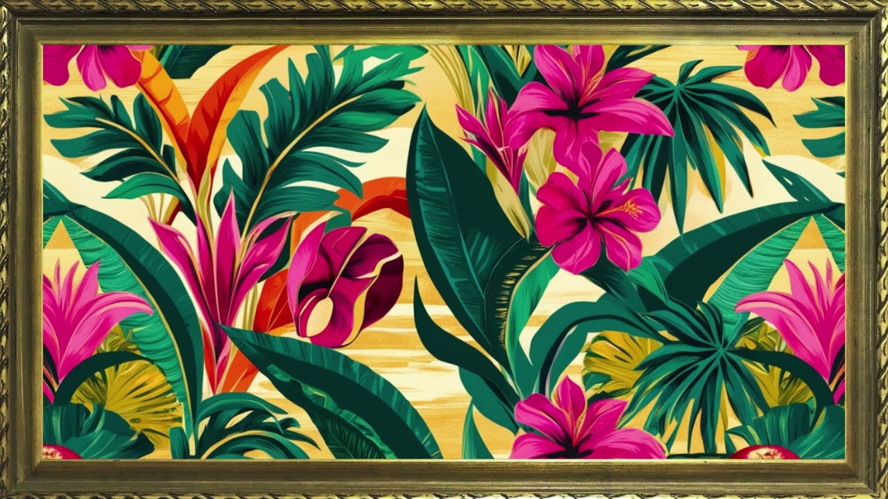 The Art Corner TV | TV Wallpaper | Gold Frame TV Art