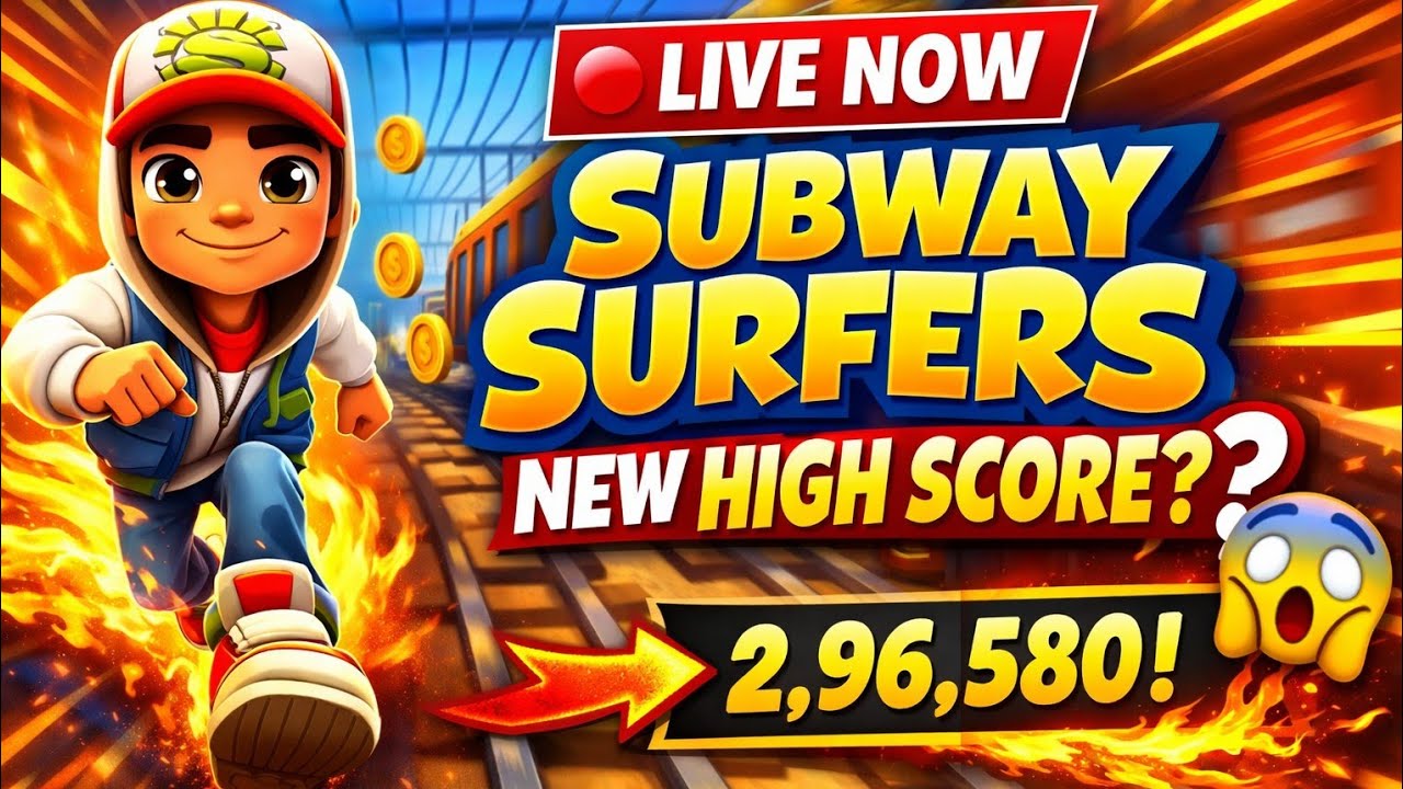 🔴 LIVE – Subway Surfers Crazy Run 😱 | New High Score