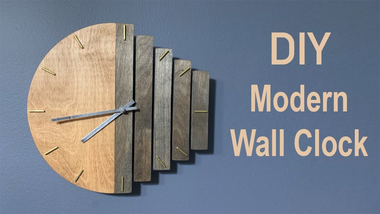 Wood Wall Clock DIY / How to Video - woodworking