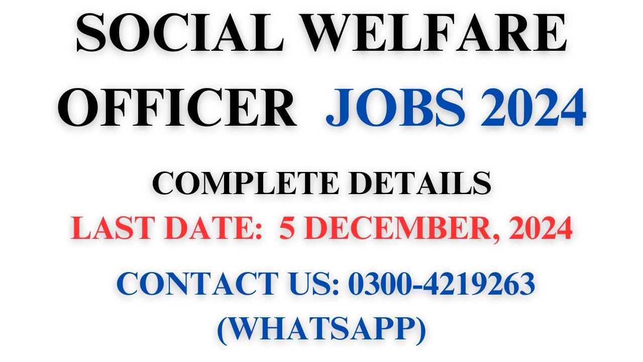 SOCIAL WELFARE OFFICER | Complete Details | Preparation | Syllabus