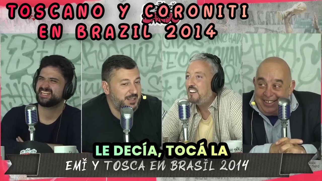 Toscano y Coroniti cuentan sus anécdotas en el mundial de Brasil 2014 @undiasinbardook
